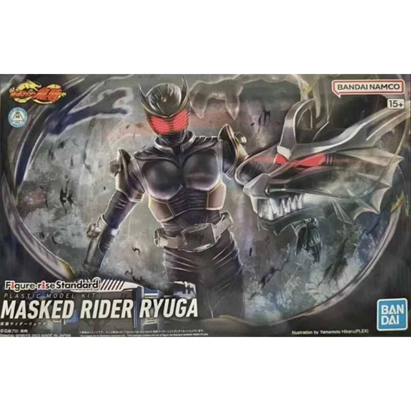 In Stock Original Bandai Figure-rise Standard Masked Kamen Rider RYUGA RYUKI Anime Action Figure Model Toys Collection Kid Gifts