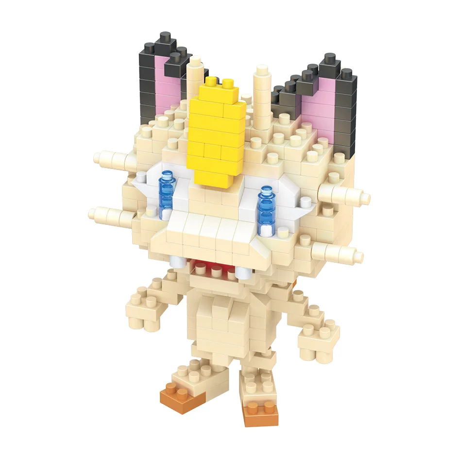 Diy Pokemon Blokken Kleine Cartoon Mini Bouwsteen Pikachu Charizard Eevee Mewtwo Anime Assembleren Actie Model Poppen Speelgoed