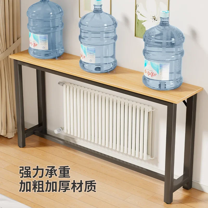 Living Room Sofa Thickened Long Table Is Placed Above The Radiator Storage Shelf Stable Load-bearing Multi-layer Bedside Table