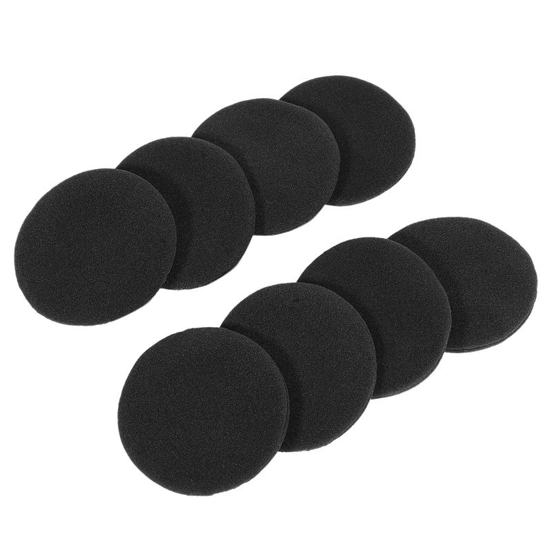 Espuma Earphone Pad Capas para Headset, substituição do fone de ouvido, preto, 40 Pair, 60 milímetros