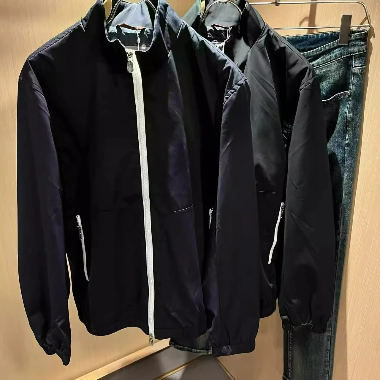 

BC Italian Men's Clothing Autumn and Winter New Old Money Style Fashion Stand-Up Jacket Men's Business Casual Solid Color Jacket