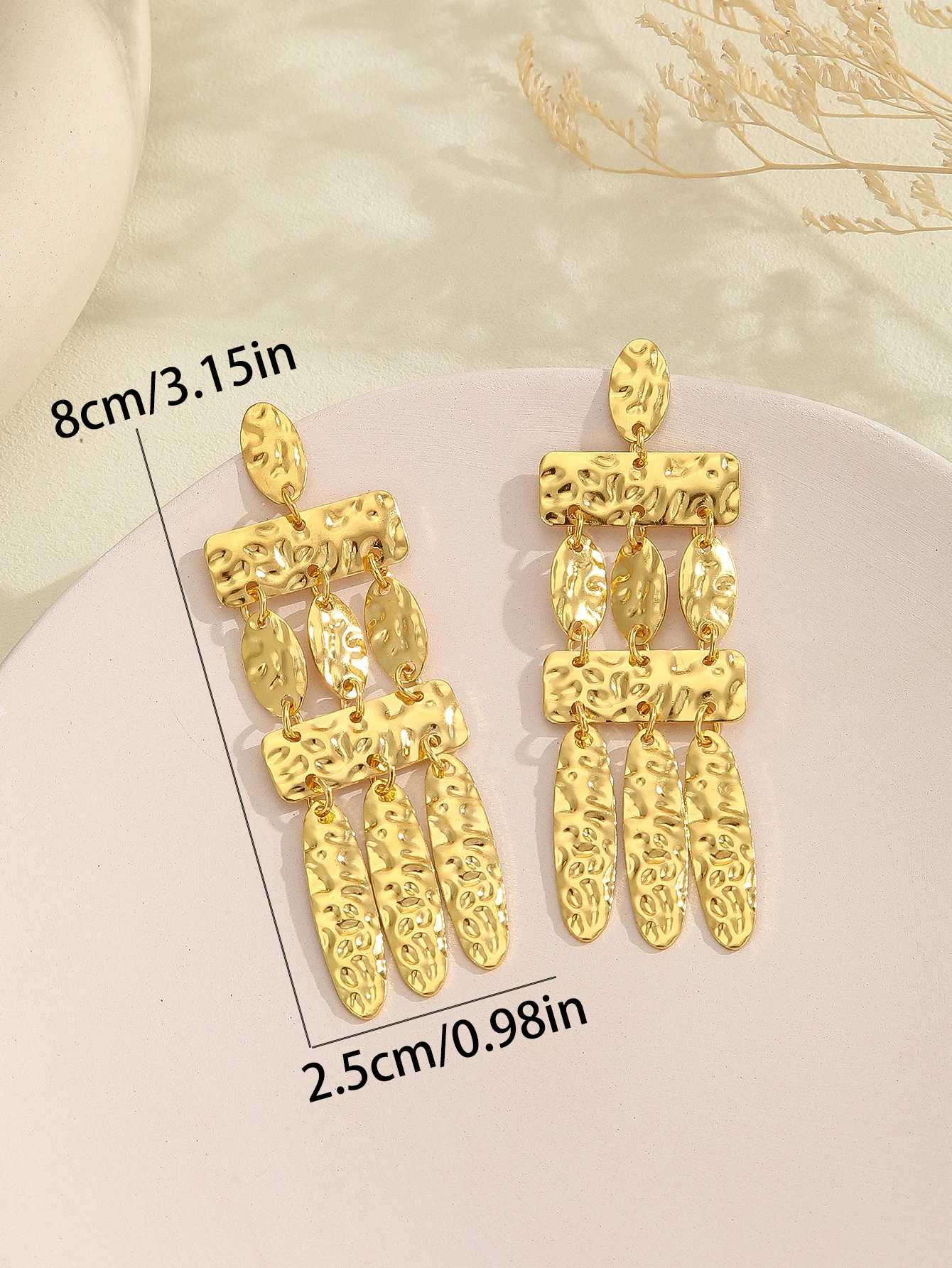 CHENGXUN Long Tassel Earrings with Exaggerated Personality and Grand Style Women's Accessories