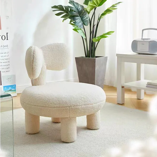 High quality children's sofa bean sprouts chair adult flannel lazy sofa