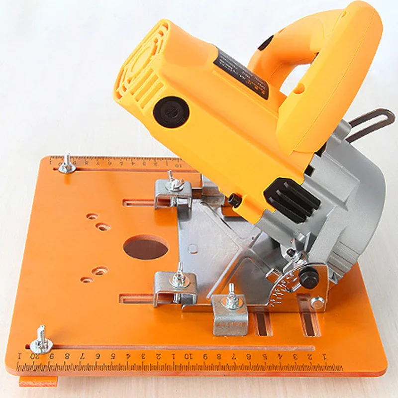 Circular Saw Guide Rail Bottom Plate Adjustable Cutting Machine Bakelite Guide Plate Saw Base Woodworking Workbench Accessories