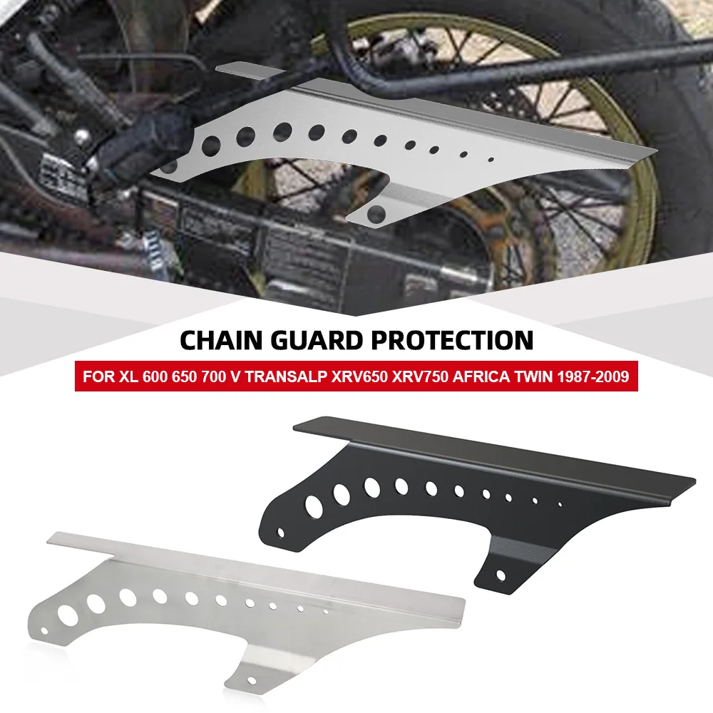 

Motorcycle Chain Guard Protector Cover FOR HONDA XL 600 650 700 V Transalp XRV650 XRV750 Africa Twin 1987-2012 2011 2010 2009