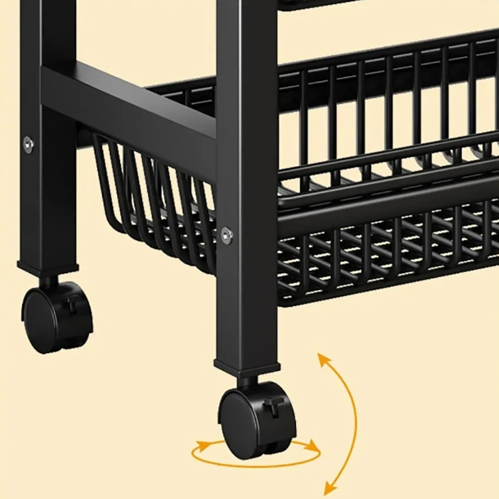 Multi Functionele Keuken Opbergrek Met Wielen Mand Scheidingsbord Mand Groente Dineren Dressoir Opslag