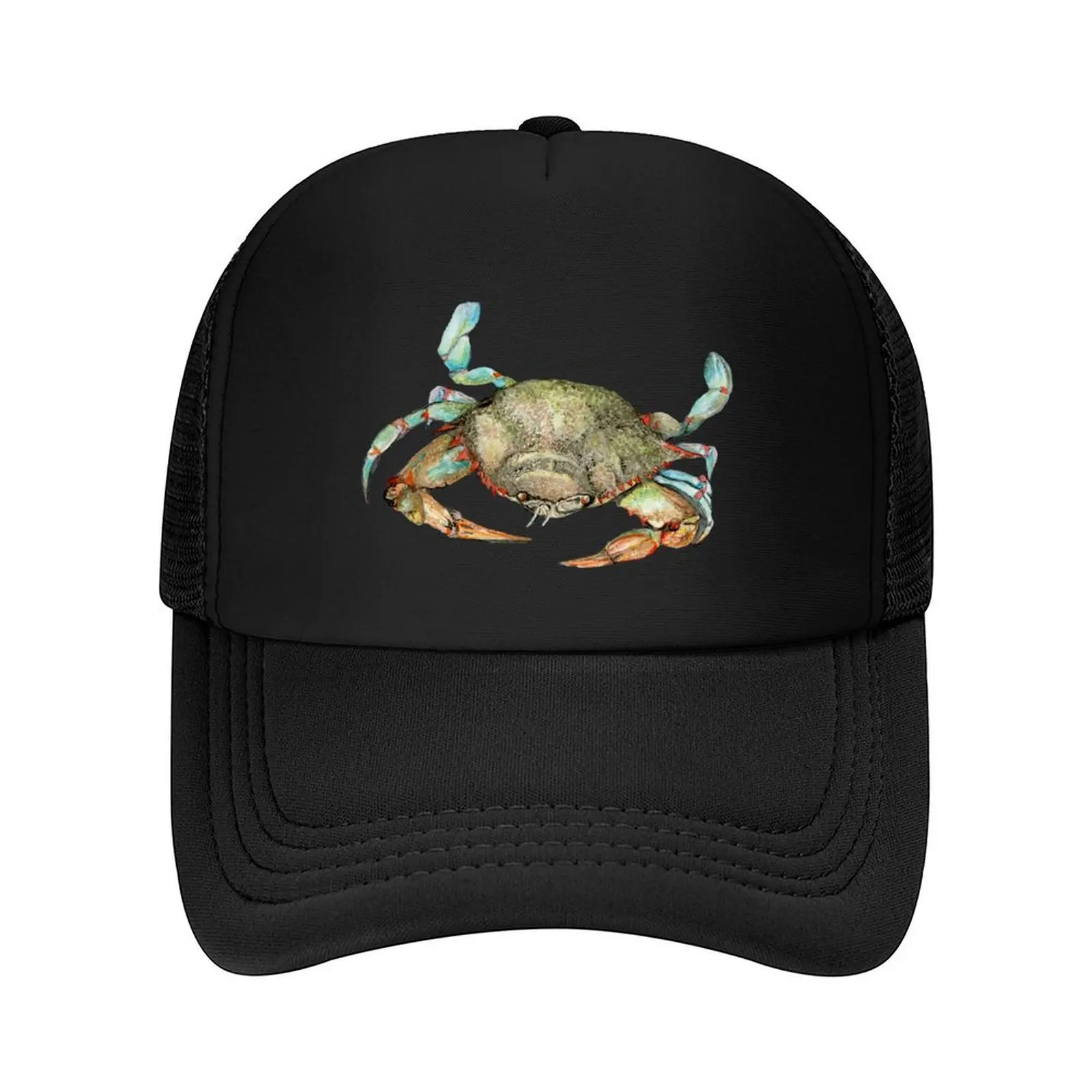 

Blue Crab in the Salt Marsh Baseball Cap Wild Ball Hat derby hat Rave fun hats Hats For Men Women's