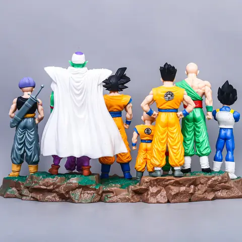 Anime Dragon Ball Kids Krillin Son Gohan Trunks Action Figures PVC Model Collection Desktop Decoration Toys Kids Birthday Gifts