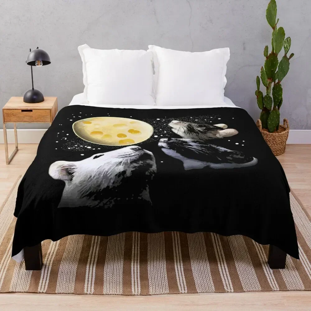 

Three Rat Moon Throw Blanket Versatile Cozy Throw Blanket for All Occasions