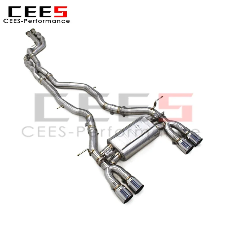 cees Catback Exhaust Pipes for BMW M3/M4 F80/F82 3.0T 2014-2019 Stainless Steel Tuning Exhaust Pipe Escape Valve Muffler System