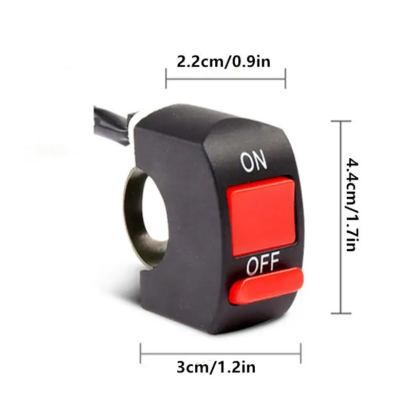 

Motorcycle Handlebar Flameout Switch Motorbike ON OFF Button For Moto Bike Headlight Signal Lamp Universal Control Button