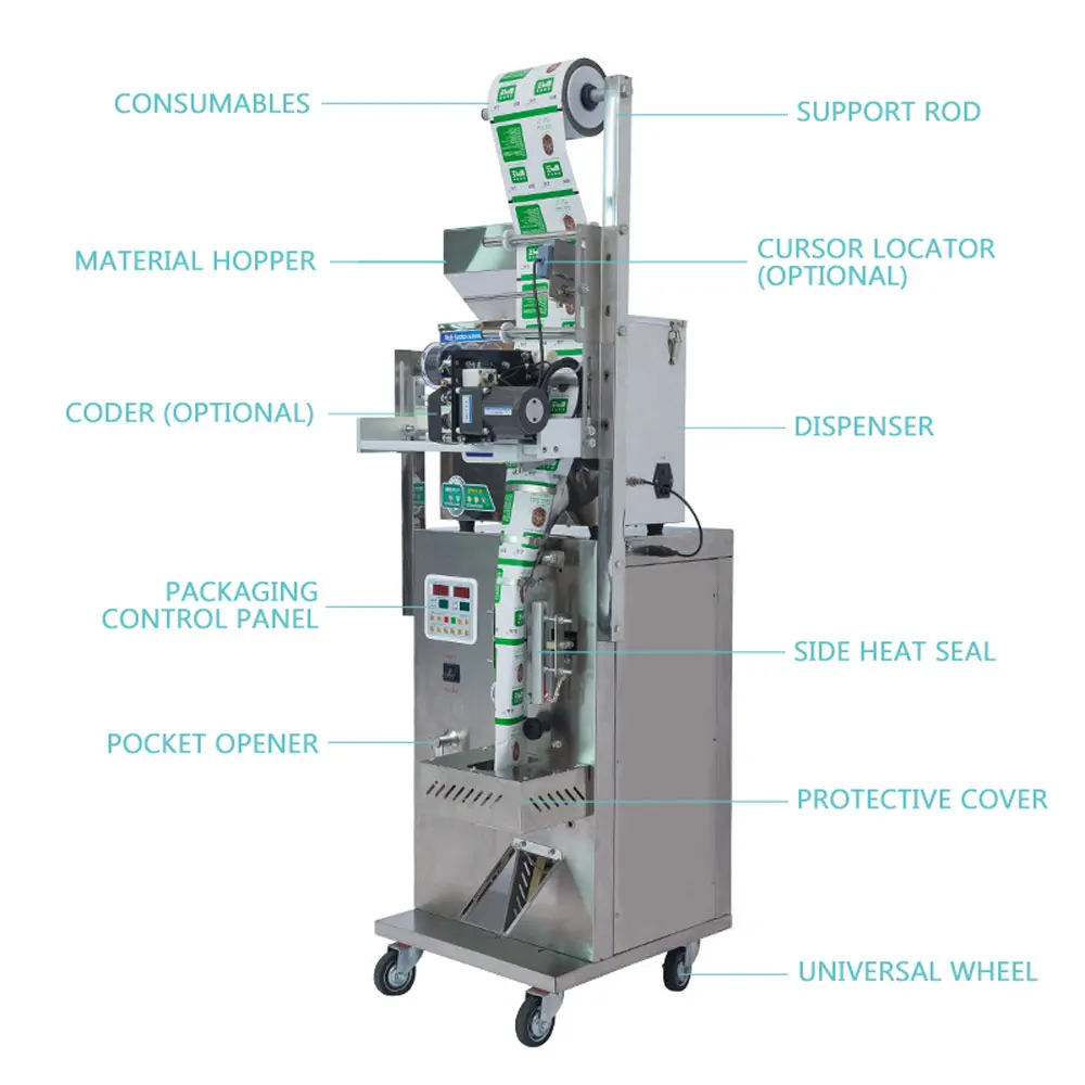 Confezionatrice automatica confezionatrice a tre lati riempitrice quantitmacchina confezionatrice granuli