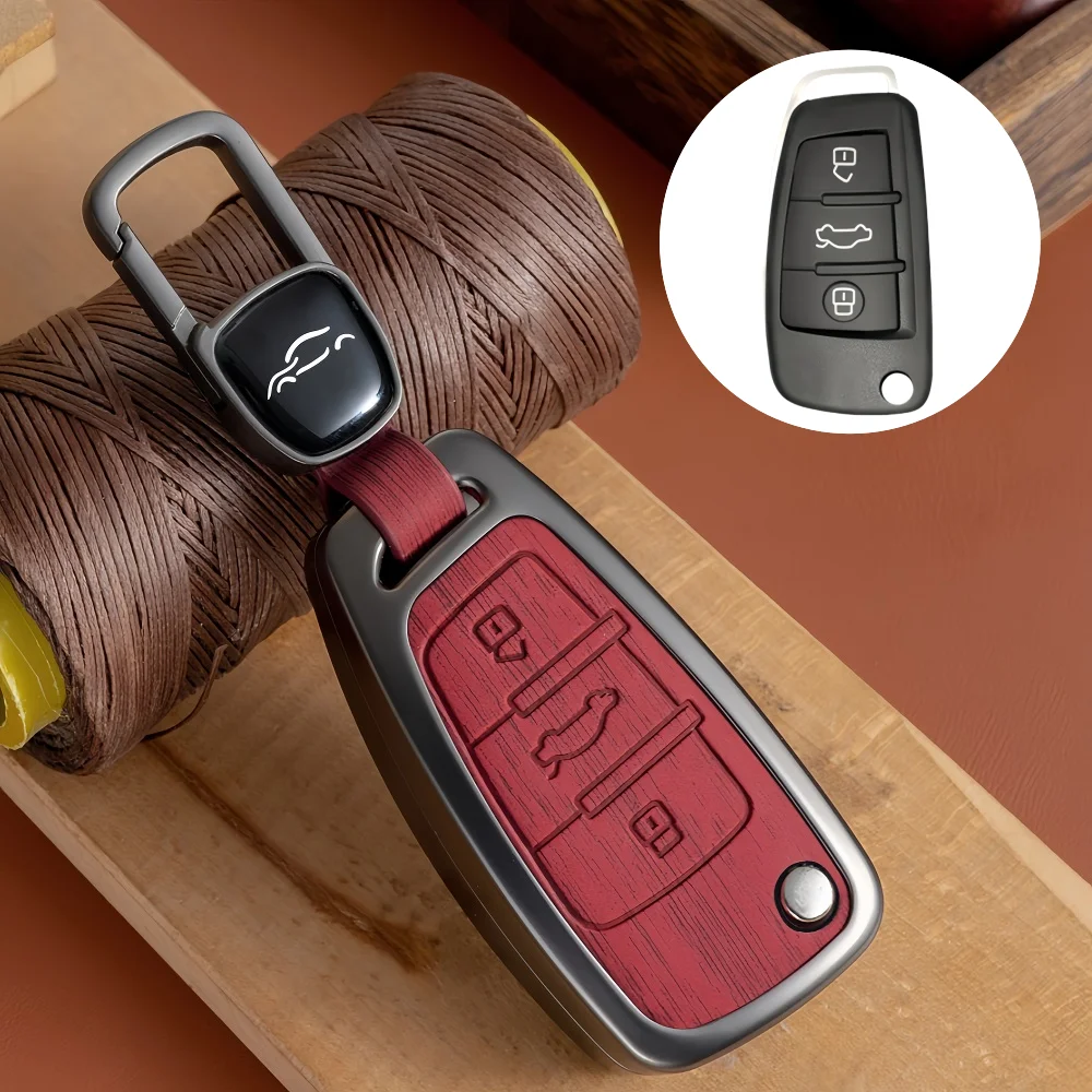 

Luxury Car Folding Key Cover Case for Audi A3 8L 8P A4 B6 B7 B8 A6 C5 C6 4F RS3 Q3 Q7 TT 8L 8V S3 Key Fob Shell Accessories