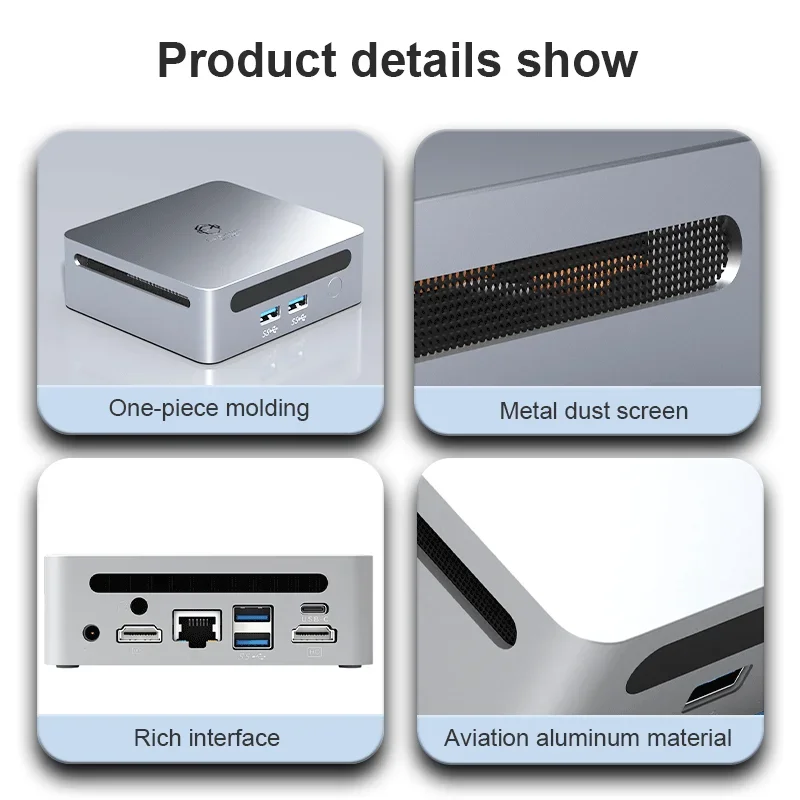 2024 New Gaming PC AMD Ryzen 9 5900HX 7 7730U Windows 11 DDR4 3200MHz NVMe Mini PC Desktop Computer 3x4K HTPC WiFi6 BT5.2