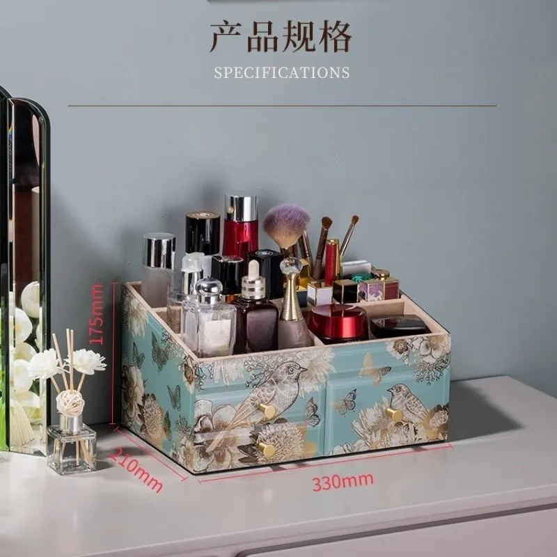 Premium Cosmetics Lipstick Storage Box Desktop Dresser Skin Care Shelf Organizing Box Drawer Box