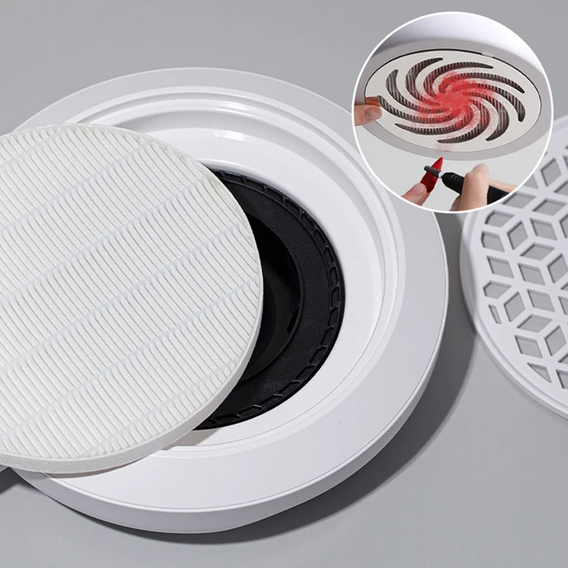 Replacement Filter Nail Dust Collector Nail Vacuum Cleaner Filter Manicure Screen Plate Brushless Nail Dust Extractor Filter