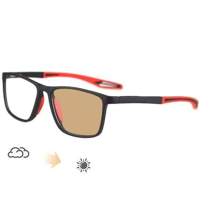 Männer Ultraleicht Photochrome Gläser TR90 Rahmen Myopie Brillen Frauen Männlich Vintage Farbwechsel Sonnenbrille Brillen 0 Bis -4,0