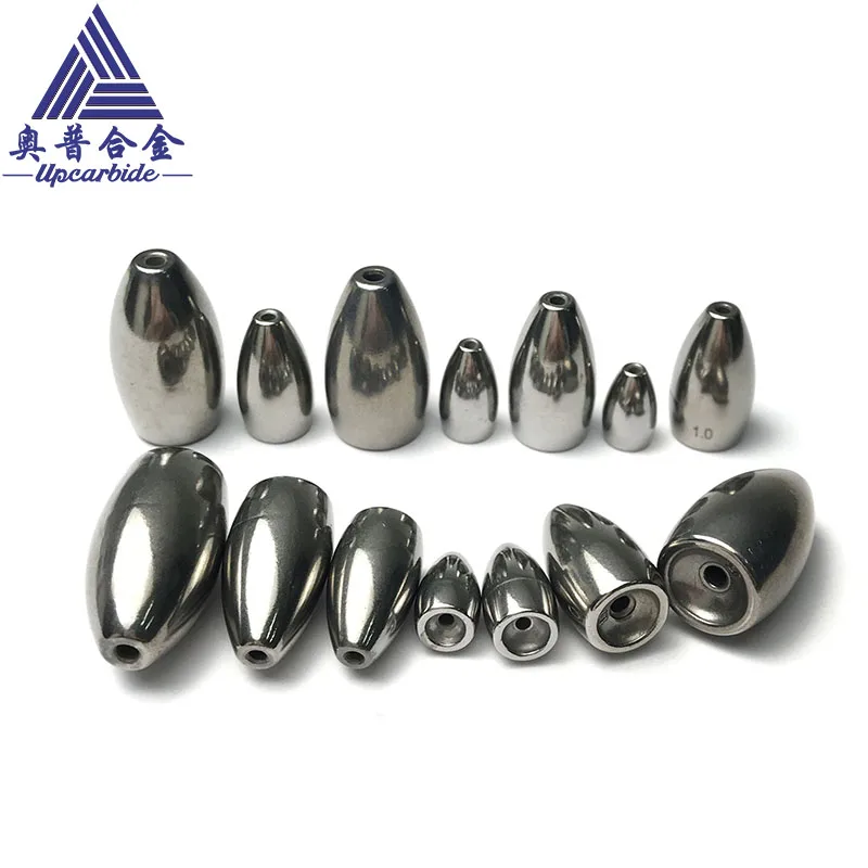 7g-63g Bullet Worm Flipping Weights for Bass Fishing Texas and Carolina Saltwater Fishing Tackle Tungsten Fishing Weight sinker