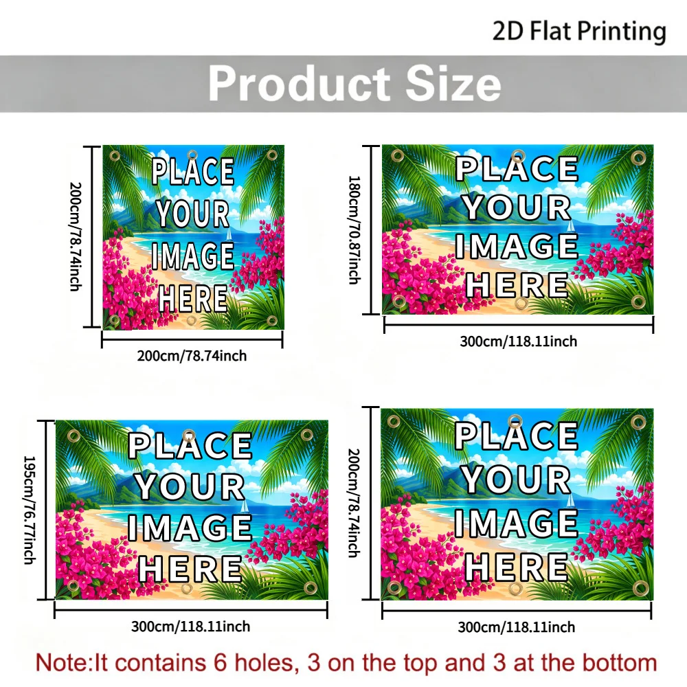 1pc 2D Printed Custom Sidewall Sun Shelter, Personalize with Your Exclusive Photo, Multi-functional RV Camping Accessory
