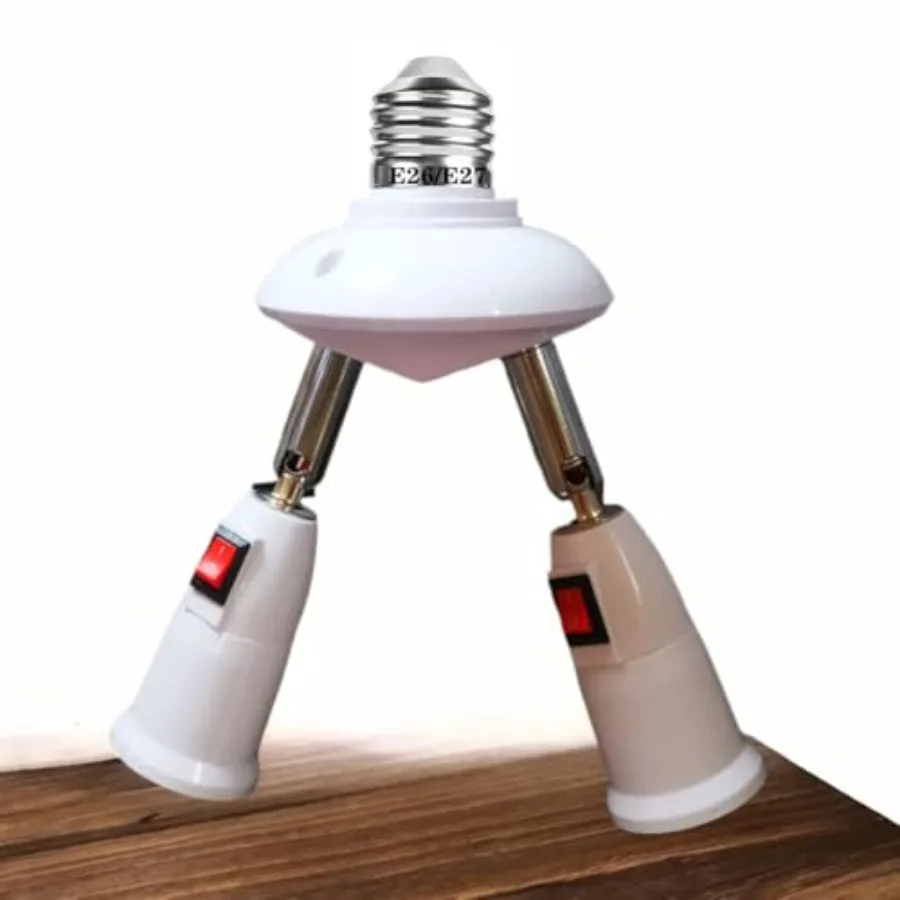 60 Degrees Adjustable E6/E7 Splitter Socket Adapter. E6/E7 Standard LED Bulbs 60 Degrees Adjustable 80 Degree