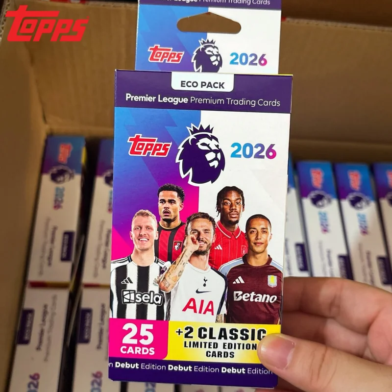 2026 Topps Premier League Edición Debut Tarjetas Coleccionables de Fútbol Haaland Palmer Mega Box Pack atchttag Caja de Lata Regular Super Regalos