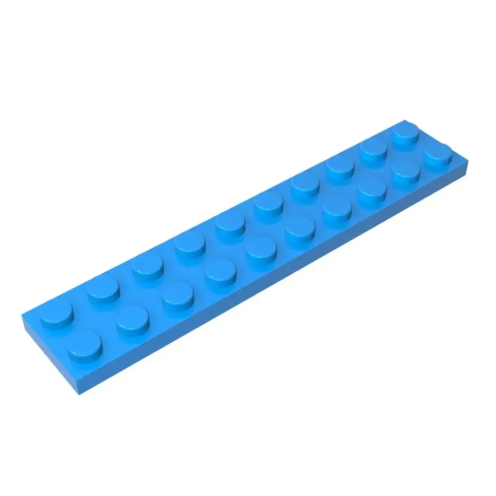 

Gobricks 1 шт. MOC пластина 2x10 кирпичей, совместимые с моделью 3832, детали строительных блоков, детские сборки головоломки, игрушки на день рождения