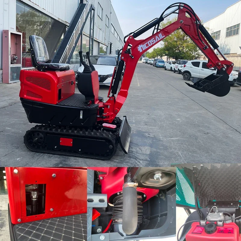 1.2 Ton Micro Excavator Accessory Customization Agricultural Machinery Farm Orchard Small Excavator Crawler Type Nks factory