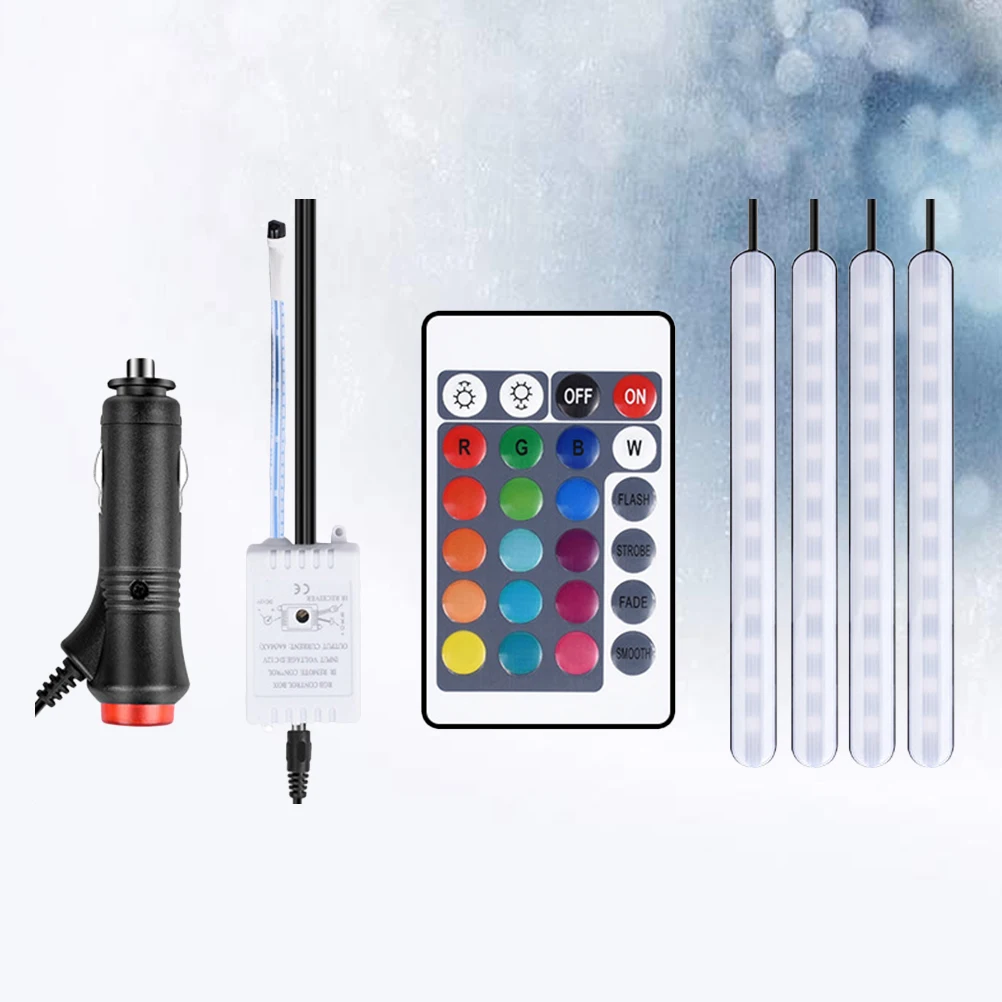

Remote Control Car Atmosphere Lamp LED Strip 180° Irradiation Wireless Infrared 4 Modes 16 Colors Brightness Control Car