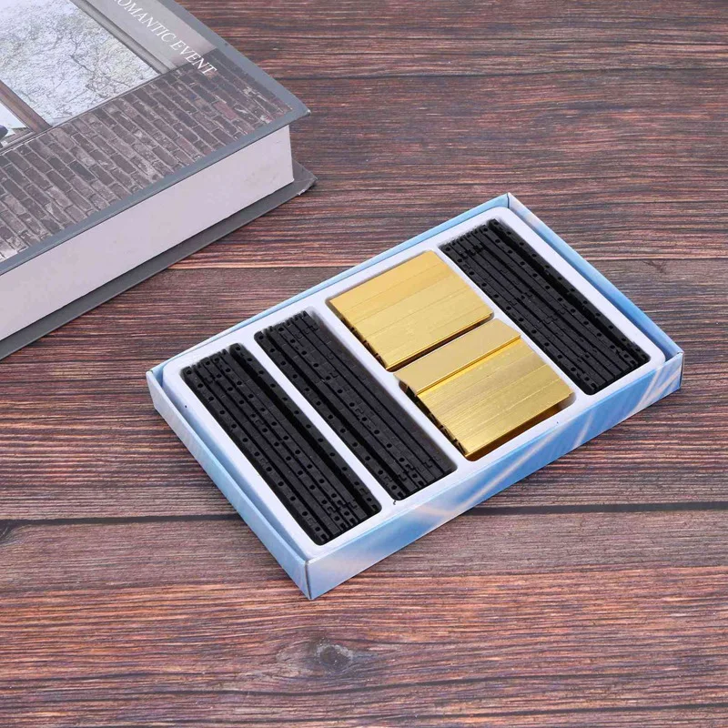 10X 19 gruppi metallo tono oro, numeri arabi insieme cartellini dei prezzi