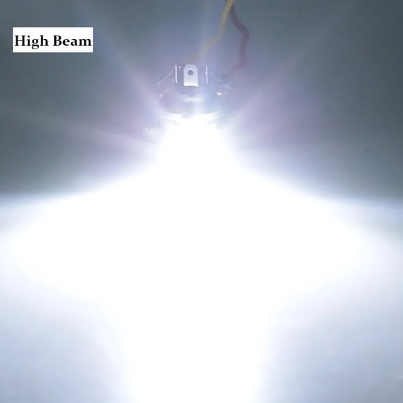1PCS H4 LED H6 BA20D P15D Motorcycle Headlight Bulbs CSP COB White 6000K Lens Hi Lo Lamp Moto Scooter Accessories 12V Headlamp - view 4