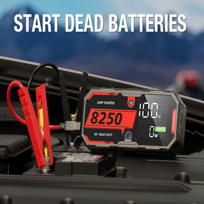 Auto-Batterie-Starthilfegerät 12V Pro Tragbarer Booster PD65w 26000mAh Batterie Auto 13L Für Notfall-Autostarter