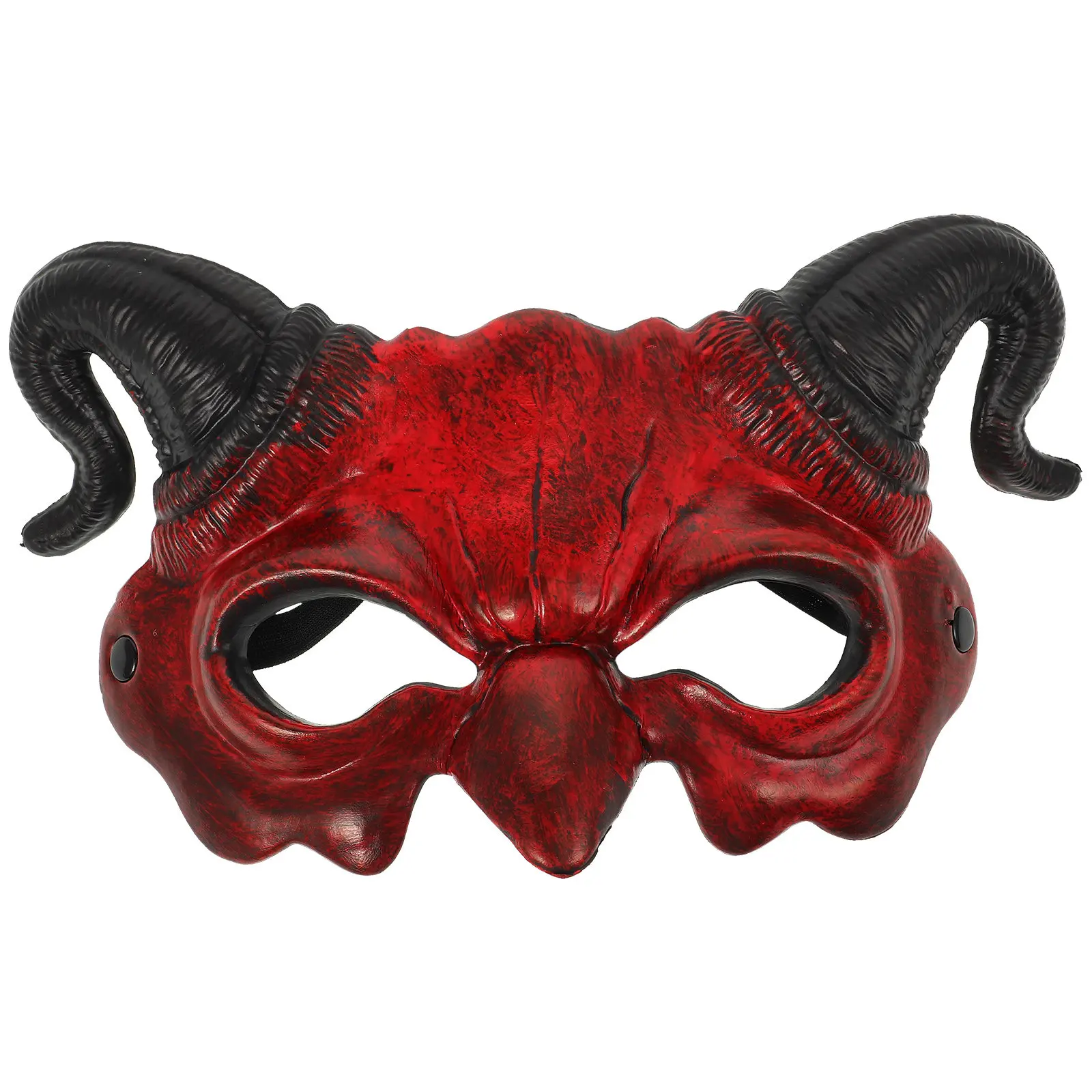 Devil Half Face Brown Halloween Mask Scary Horror Mask Ghost Costume Party Cosplay Horrible Halloween Masks Scary Masks