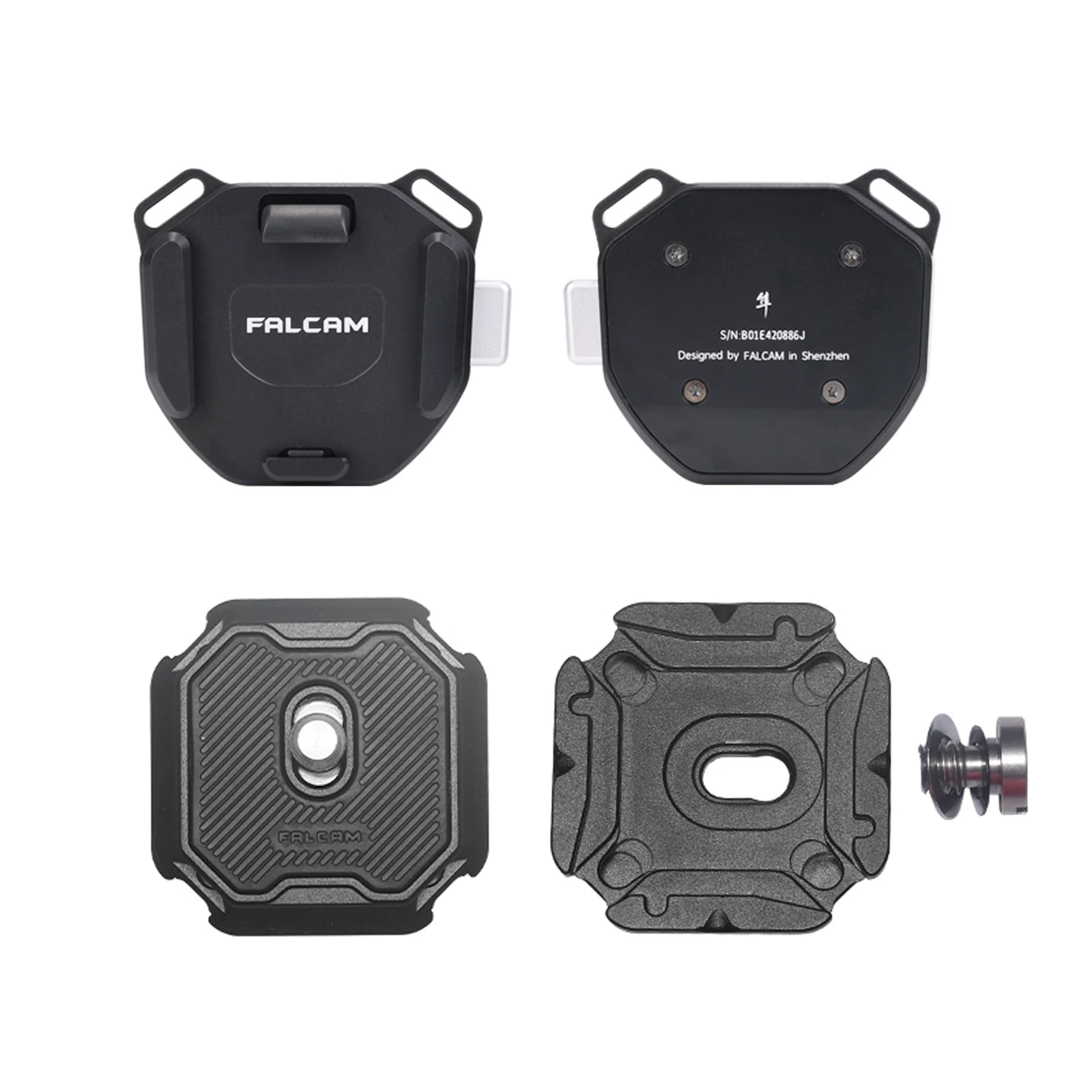 FALCAM F38 Kit Rilis Cepat Tali Bahu V2, Klip Kamera Pengambilan untuk Kamera ke Tali Bahu