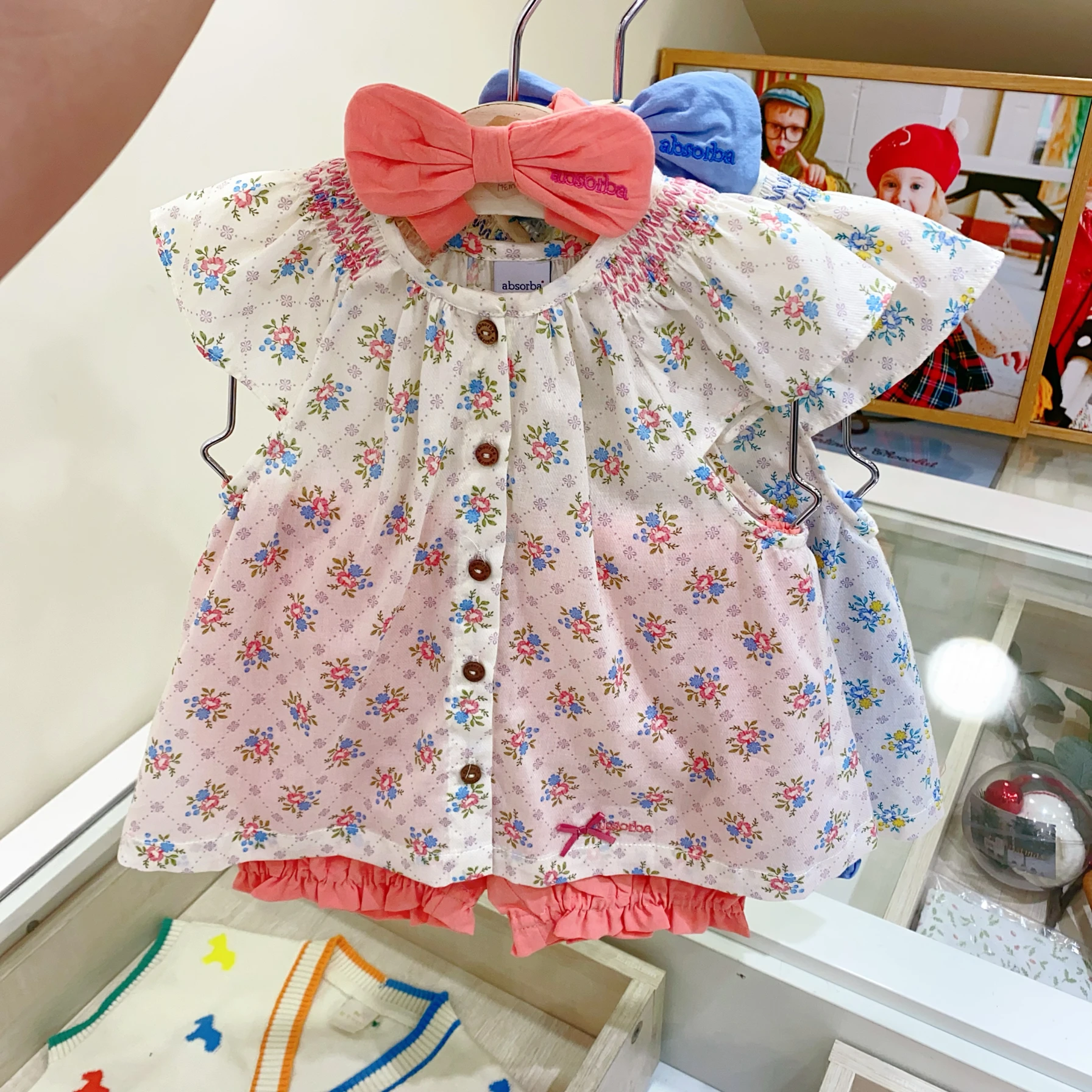 cute-floral-print-short-sleeve-shirt-and-shorts-set-for-baby-girls-summer-outfit-korean-style-casual-clothing-baby-girl-outfit