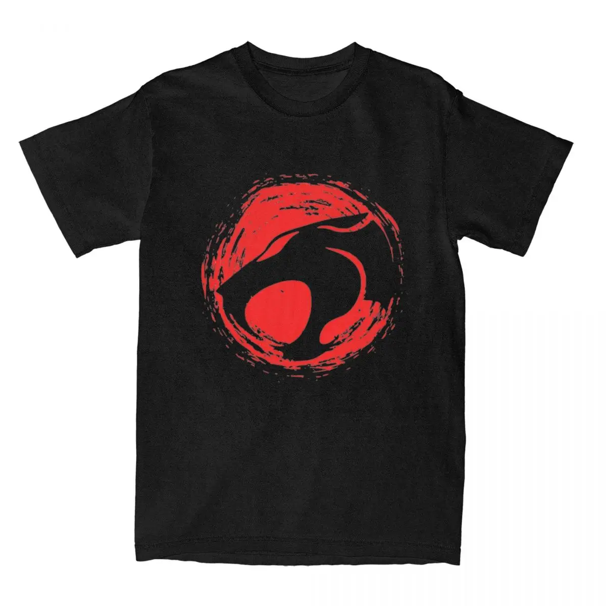 Men Women Cartoon Thundercats Logo T Shirts Anime Pure Cotton Clothes Humor Short Sleeve Round Neck Tees Plus Size T-Shirts