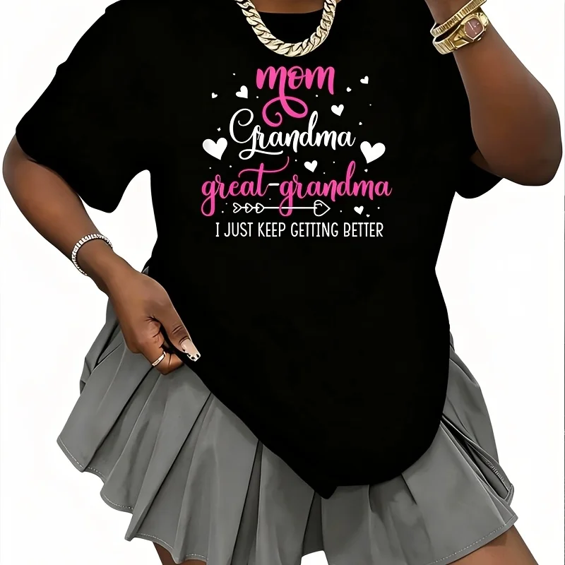 Gual Ni Just Keep Getting Better Women's 100% Cotton T-Shirt Short Sleeve Top Casual Round Neck Fun Print Tee S-5Xl