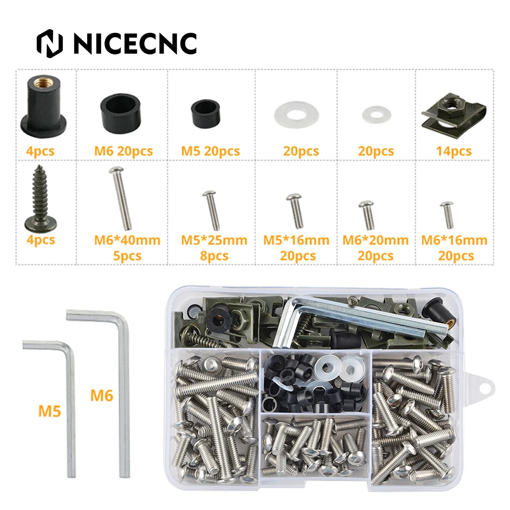 

Motorcycle Fairing Body Bolt Screws for Kawasaki Ninja ZX-10R ZX-14 ZX14R ZX 6R 7R 9R 12R 1000 250 300 400 500R 600R 650 ZZR600