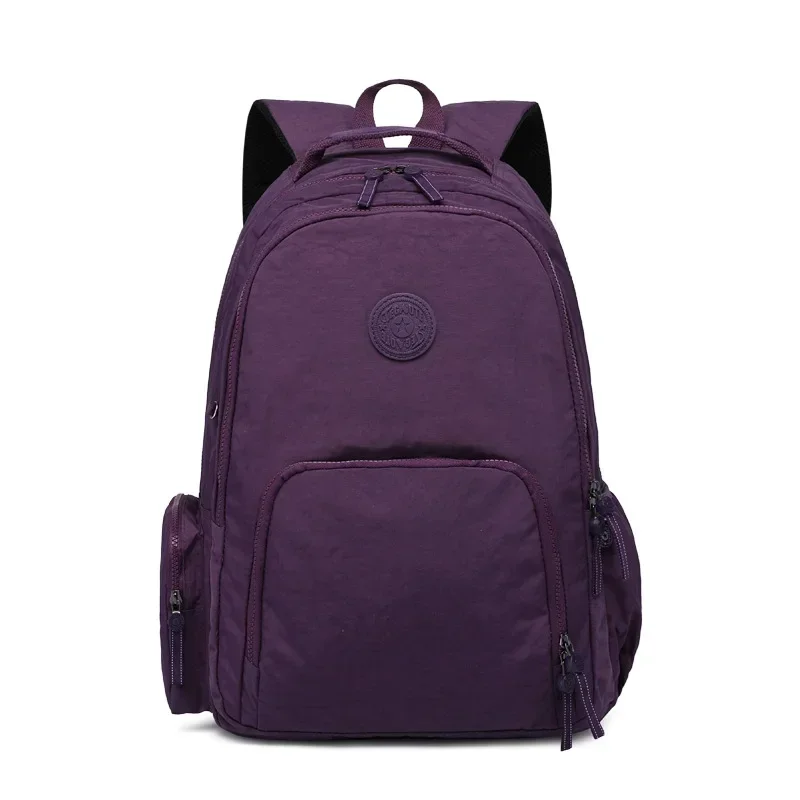 Nueva mochila escolar informal de nailon A4 de gran capacidad para hombres y mujeres, bolsa de viaje ligera para ordenador portátil de 15,6 y 14 pulgadas, azul, negro, rojo y morado M0991