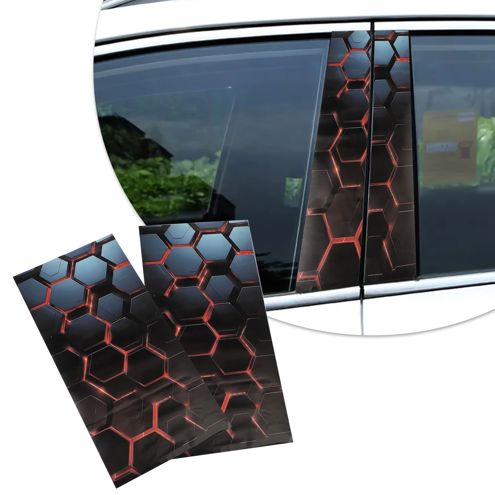 

Украшение автомобиля «сделай сам», водонепроницаемая наклейка на дверь, персонализация автомобиля, уникальный узор, устойчивый к атмосферным воздействиям, простая установка для дверей автомобиля