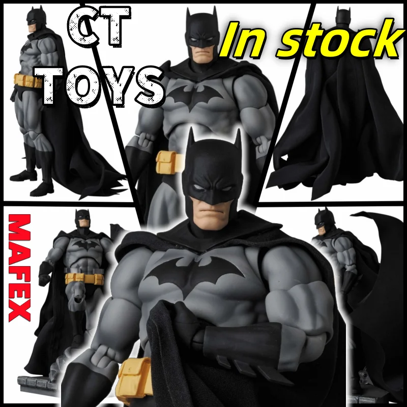 

CT TOYS Manga Version BATMAN HUSH Action Figure Mafex 126 Black Version Bat Man Figurine Statue Model Boy's Birthday Gifts Toys