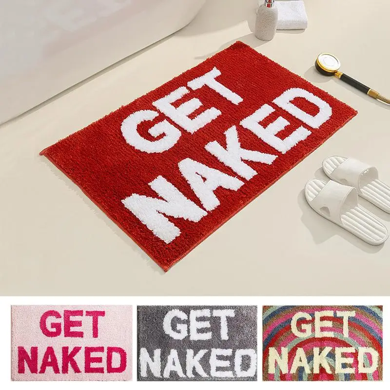 Super Absorbent Bathroom Mat Super Absorbent Non-Slip Bathroom Carpet Mat Fun Text Design Bath Mat For Guest Suite Dormitary