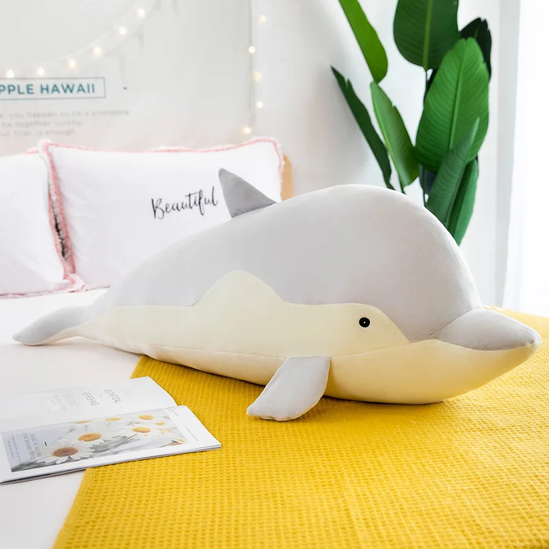 Dolphin Doll Soft Home Cushion, Cute Soft Marine Animal Plush Toy, Birthday Gift, Leisure Cushion, Odorless Health Pillow