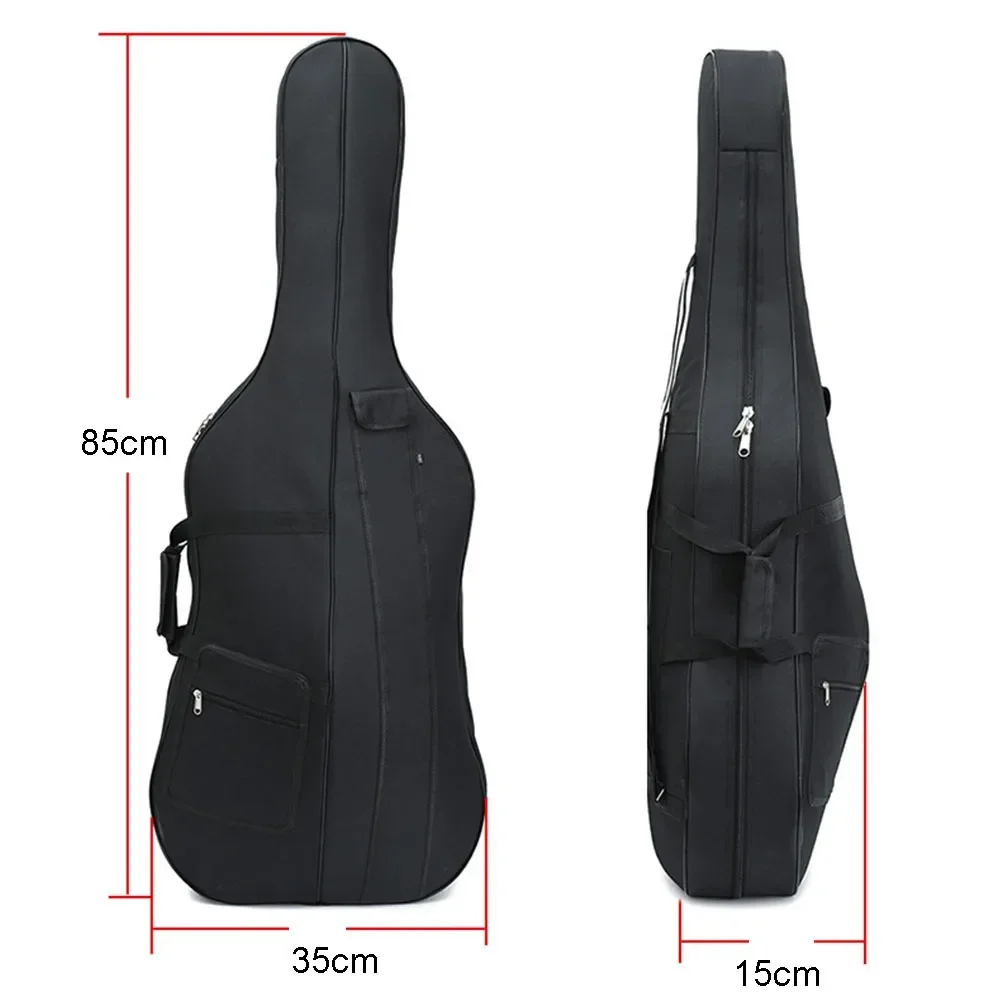 Case, Case Cello Case Accessories Approx.85*35*15CM Black Cello Padded Bag Parts 1/8 Cello 1/8 Size New Practical