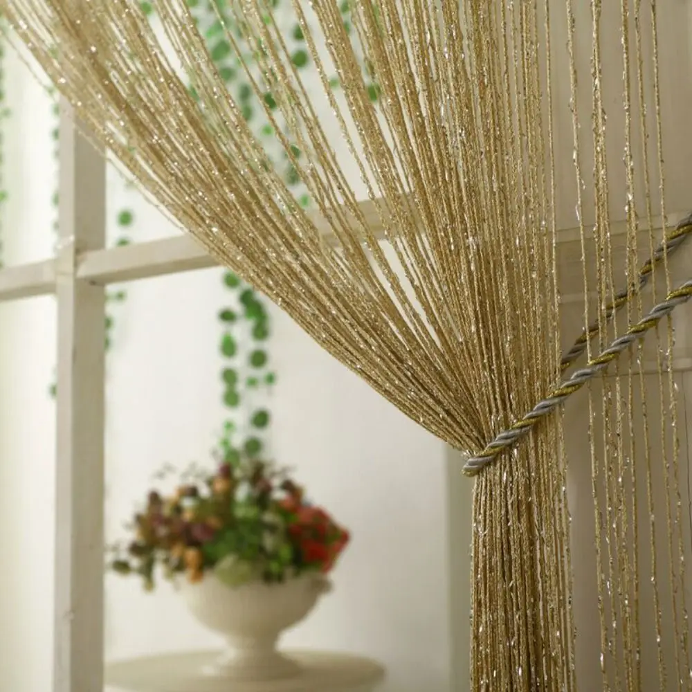 String Curtain Panels Door Fly Screen Room Divider Net Hanging Beaded Curtains