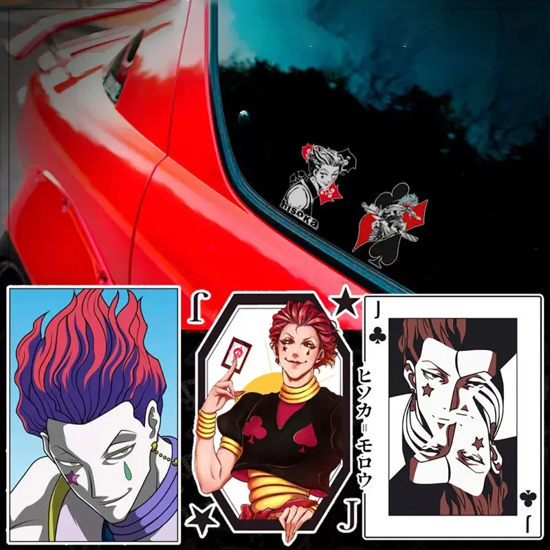 

Full time Hunter Hisoka Electric Car Stickers Anime Car Body Door Decoration Stickers Car Scratches Creative Stickers Gifts