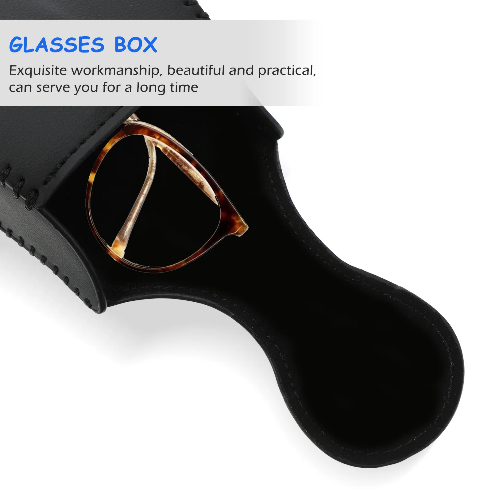 

1pc Car Glasses Case Sunglasses Holder for Visor PU Eyeglass Hanger Storage Organizer Auto Durable Stylish Simple Space