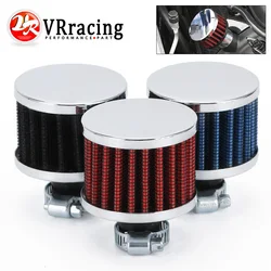 VR - Universal 12mm Interface Motorcycle Car Air Intake Filters Cone Cold Air Filter System Turbo Vent Crankcase VR-AIT12