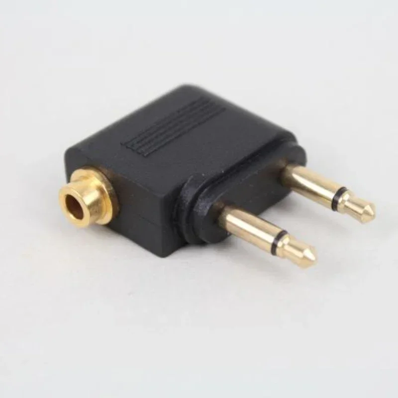 For Airline Airplane Travel Earphone 3.5mm Jack Audio Headphone Converter Adapter Headset Connector Plug Adaptor