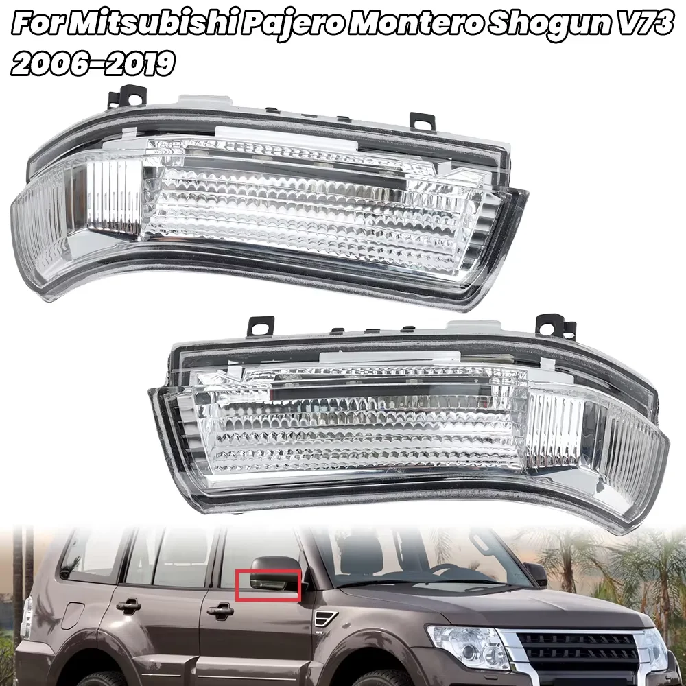 

Door Rearview Mirror Light For Mitsubishi Pajero Montero Shogun V73 V77 V93 V97 2006-2019 Side Wing Mirror Light Car Accessories