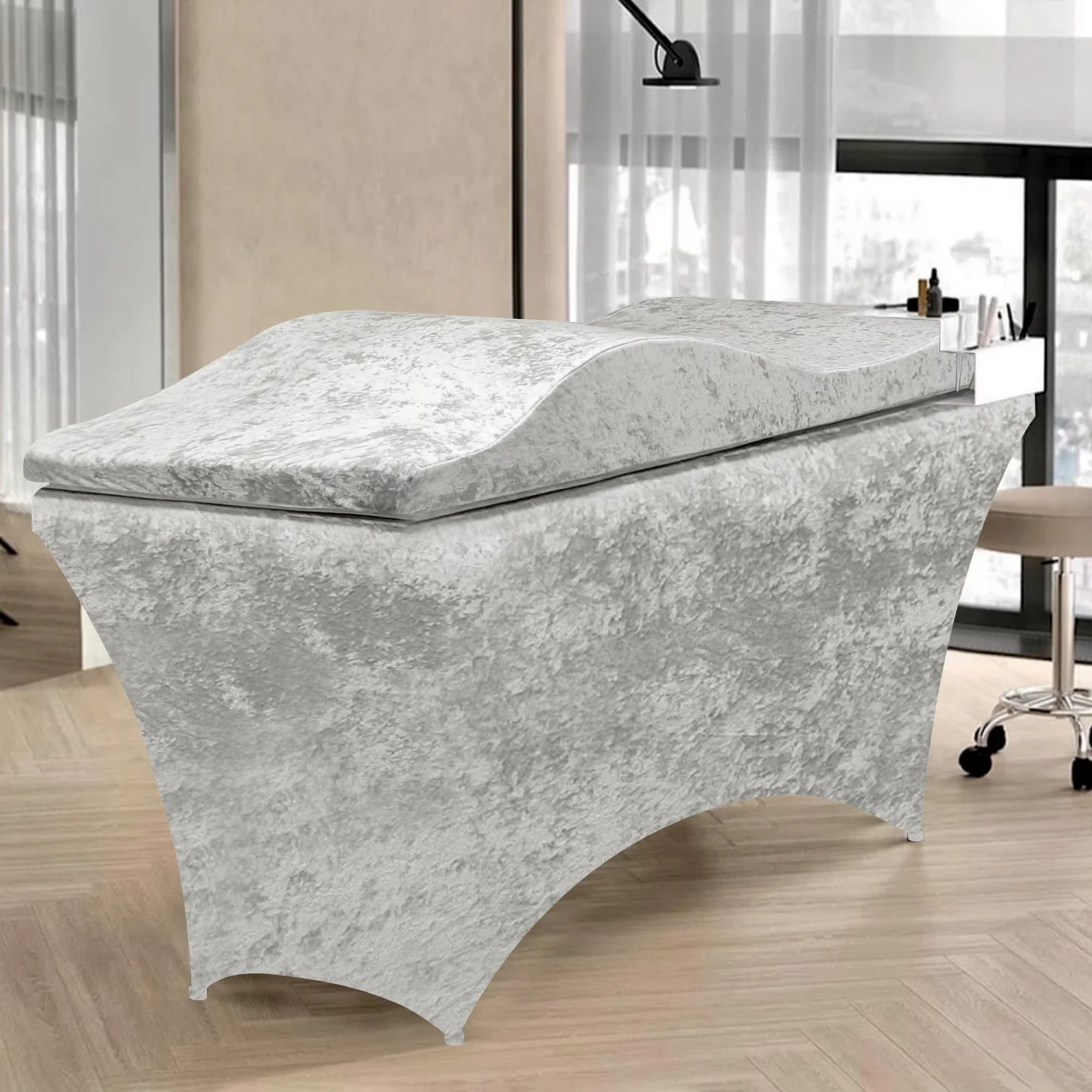 Curved Ergonomic Massage Bed Mattress Pad High Density Foam Cushion for Salon